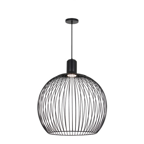 Orland 24'' LED Globe Cage Pendant (254|NSH-7012-MBLK)