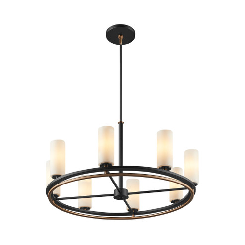 Tilburg 32'' 8-Light Chandelier (254|FSN-7004-OPAL-MBBR)