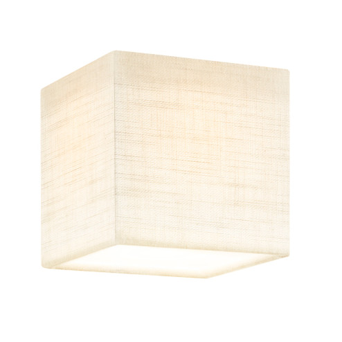 Marco 4'' LED Cube Fabric Flush-Mount (254|FAB-5669-CREM)