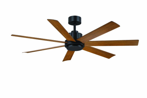 Pendry 56 inch Indoor/Outdoor Smart Ceiling Fan - Black with Koa Blades (90|FPD6865BLKW)