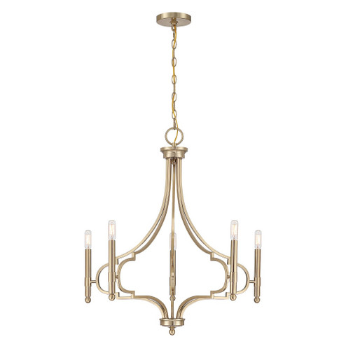 Woodlawn 5-Light Chandelier in Noble Brass (128|1-5999-5-127)