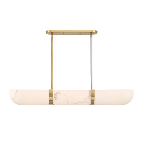 Chalfont 4-Light Chandelier in Warm Brass (128|1-1450-4-322)