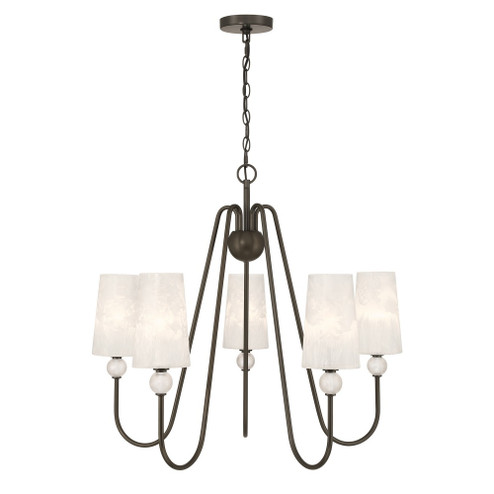Sheldon 5-Light Chandelier in Mediterranean Bronze (128|1-1350-5-15)