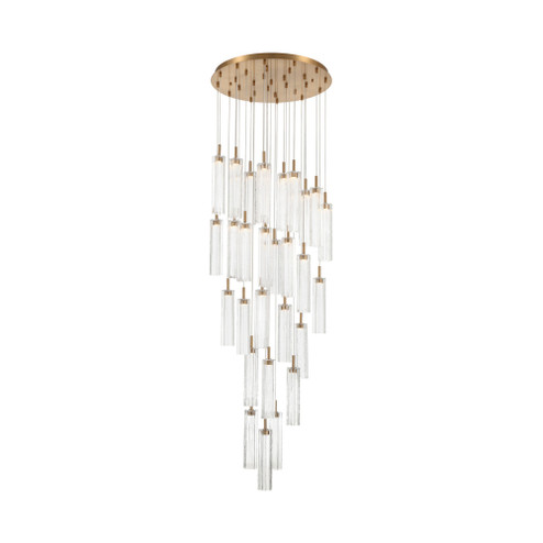 Addis 26'' Integrated LED Multi-Light Aged Brass Pendant (205|ADD-415-AG-CL)