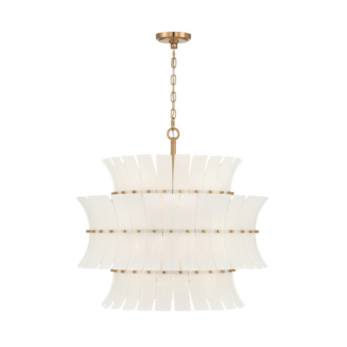 Abigail 28'' Aged Brass Chandelier (205|ABI-2005-AG-WH)