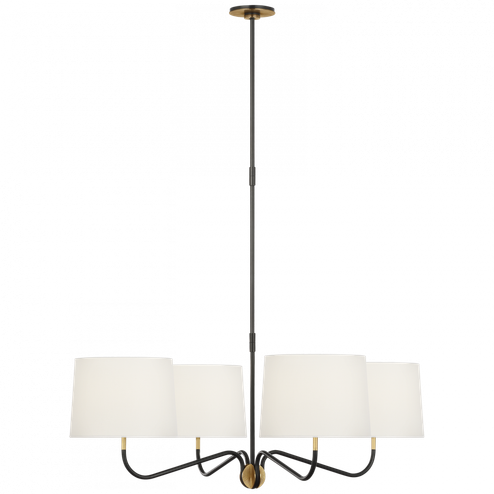 Canto Large Four Arm Chandelier (279|TOB 5348BZ/HAB-L)