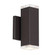BLOCK 2LGT 8IN OUTDOOR SCONCE 3000K (1357|WS-W61808-BZ)