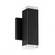 BLOCK 2LGT OUTDOOR SCONCE 3000K (1357|WS-W61808-BK)
