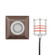 2IN LED INGROUND SQUARE LOUVER 3000K (1357|2052-30BS)