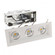 Mini Multiple LED Three Light Remodel Housing with Trim and Light Engine (1357|MT-3LD311R-F940-WT)