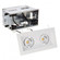 Mini Multiple LED Two Light Remodel Housing with Trim and Light Engine (1357|MT-3LD211R-W927-WT)