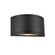 TUBE WALL MOUNT HALF CYLIND 30W BLACK (1357|WS-W2610-BK)