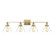 Drake 4-Light Bathroom Vanity Light in Warm Brass (128|8-9130-4-322)