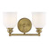 Melrose 2-Light Bathroom Vanity Light in Warm Brass (128|8-6836-2-322)
