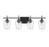 Octave 4-Light Bathroom Vanity Light in Black (128|8-4030-4-BK)