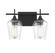 Octave 2-Light Bathroom Vanity Light in Black (128|8-4030-2-BK)