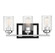 Redmond 3-Light Bathroom Vanity Light in Matte Black with Polished Chrome Accents (128|8-2154-3-67)