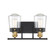 Macauley 2-Light Bathroom Vanity Light in Vintage Black with Warm Brass (128|8-2069-2-51)