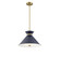 Lamar 3-Light Pendant in Navy Blue with Brass Accents (128|7-2416-3-161)