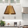 Alden 1-Light Pendant in Warm Brass (128|7-131-1-322)