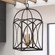 Talbot 4-Light Pendant in English Bronze and Warm Brass (128|3-4081-4-79)