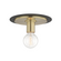 Milo Flush Mount (6939|H137501S-AGB/BK)