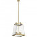 Darton 25.75'' 4 Light Large Foyer Pendant with Clear Glass in Brushed Natural Brass (2|52124BNB)