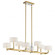 Laurent 46'' 8 Light Linear Chandelier in Champagne Gold (2|52054CG)