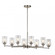 Winslow 14.75'' 8 Light Oval Chandelier with Clear Seeded Glass in Brushed Nickel (2|44035NI)
