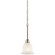 Tanglewood™ 6.25'' 1 Light Mini Pendant with LED Bulb Brushed Nickel (2|42901NIL18)