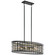 Oval Chandelier/Pendant 6Lt (2|44077BK)