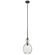 Riviera 16'' 1 Light Pendant with Clear Ribbed Glass in Olde Bronze (2|43953OZ)