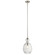 Riviera 16'' 1 Light Pendant with Clear Ribbed Glass in Brushed Nickel (2|43953NI)