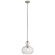 Riviera 13'' 1 Light Pendant with Clear Ribbed Glass in Brushed Nickel (2|43955NI)