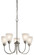 Jolie 18.5'' 5 Light Chandelier with Satin Etched Glass in Brushed Nickel (2|43638NI)