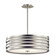 Roswell 9'' 4 Light Pendant with Satin Etched Diffuser and Off White Linen Shade in Brushed Nicke (2|43390NI)