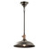 Cobson 7.5'' 1 Light Convertible Pendant or Semi Flush Olde Bronze with Natural Brass Accents (2|42580OZ)