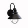 Seaside 12'' 1 Light Outdoor Wall Light with Glass Globe Black (2|9022BK)
