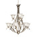 Dover 37'' 9 Light 2 Tier Chandelier with Etched Seeded Glass in Brushed Nickel (2|2520NI)