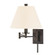 1 LIGHT WALL SCONCE WITH PLUG w/WHITE SHADE (57|7721-OB-WS)