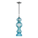 1 LIGHT PENDANT WITH BLUE GLASS (57|1600-PN-BL)