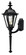 Large Wall Mount Lantern with Tail (87|1440BK)