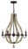 Small Open Frame Single Tier Chandelier (88|FR40574IRR)