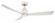 Kute 52 inch Indoor/Outdoor Smart Ceiling Fan - Brushed Nickel with Brushed Nickel blades (90|FPD8534BN)
