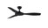 GlideAire 52 inch Indoor/Outdoor Ceiling Fan - Black with Black blades (90|FPD8520BL)