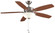 Aire Deluxe 52 inch Indoor Ceiling Fan with LED Light Kit (90|FP6285BBN)