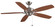 Aire Deluxe 52 inch Indoor Ceiling Fan - Brushed Nickel with Reversible Cherry/Dark Walnut blades (90|FP6284BN)