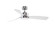 SculptAire 52 inch Indoor/Outdoor Ceiling Fan with LED Light Kit - Chrome with Clear blades (90|FP8511CH)