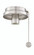 Ceiling Fan Low Profile Light Kit Fitter - Brushed (90|F6BN)