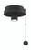 Ceiling Fan Low Profile Light Kit Fitter - Black (90|F6BL)